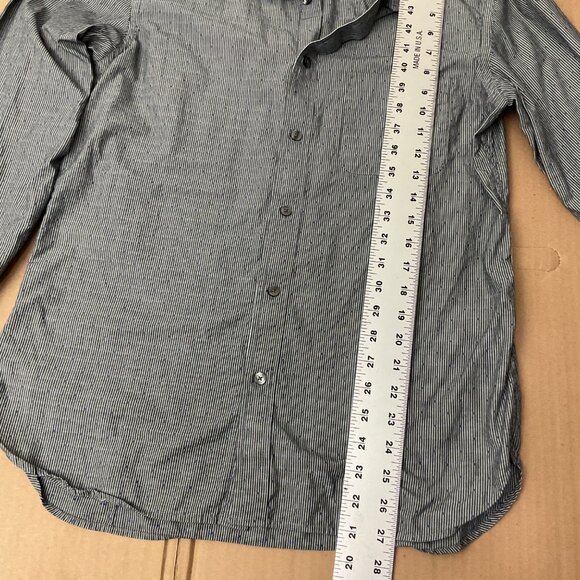 Banana Republic Mens Slim Fit Soft Wash Striped Button-Down Shirt M Cotton Blend - Picture 5 of 6